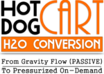 upgrading hot dog cart water system