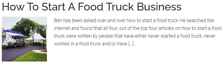 How To Start A Food Truck