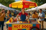 Women Hot Dog Vendors MAKE MORE money!